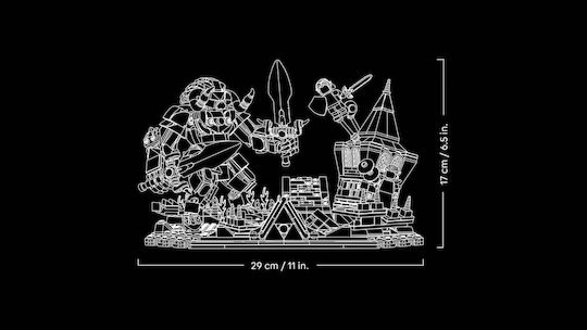 LEGO Cuburi de Construit The Legend Of Zelda Ocarina Of Time The Final Battle 1003 Bucăți