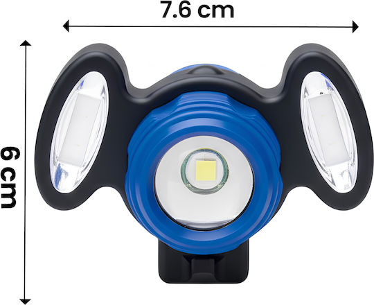 Avizar Wasserdichte Led Fahrradbeleuchtung 4 Lichtmodi Usb Wiederaufladbar Schwarz Blau
