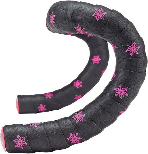 Supacaz Super Sticky Kush Galaxy Neon Pink Pink Star Plug Handlebar Tape