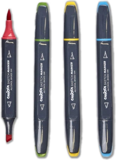 Carioca Plus Brush & Chisel 32 Маркери за рисуване