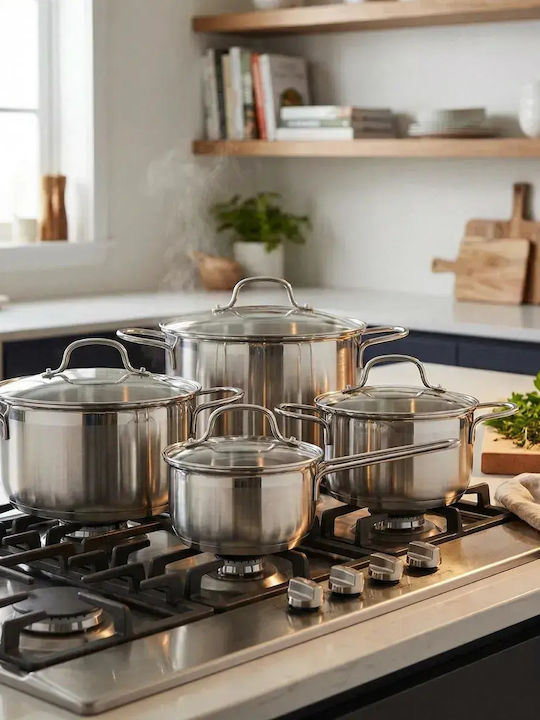 Altom Stainless Steel Pots Set 4pcs
