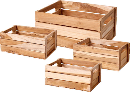 Koopman Wooden Garden Decoration 4 Pieces J18000150
