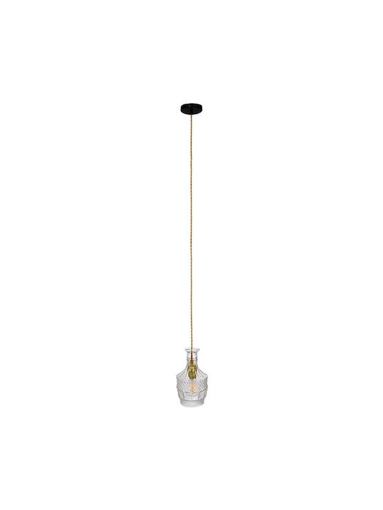 GloboStar Decorative Lamp with Socket for Bulb E27 Transparent