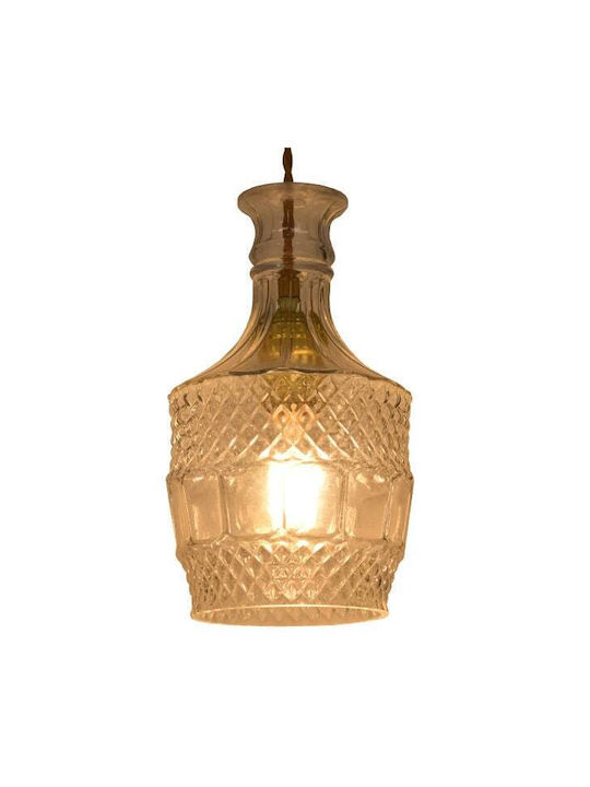 GloboStar Decorative Lamp with Socket for Bulb E27 Transparent