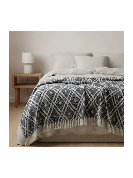 Phos & Gaia Armchair Throw 125x150cm Gray