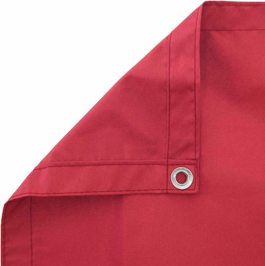 vidaXL Rectangular Shade Divider Burgundy with PU Coating 0.75x8x8m