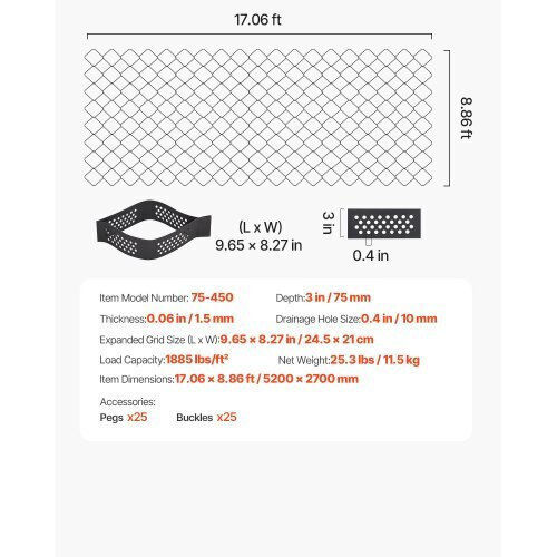 Vevor Garden Fencing Material 1pcs