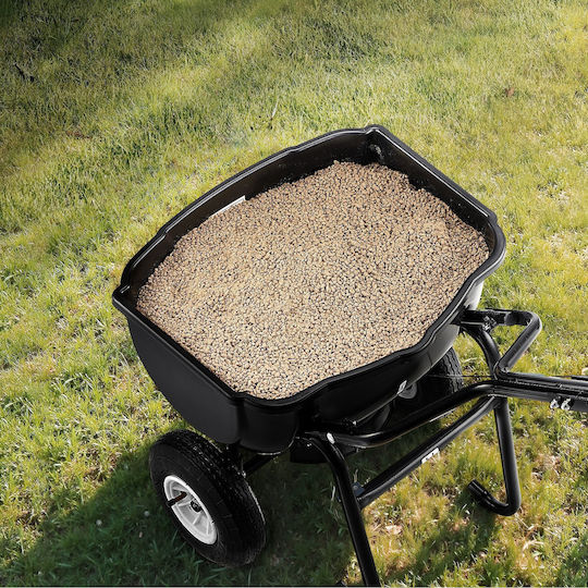 Vevor TCSBJ60LBSPZF8R6S001V0 Wheeled Seed/Fertilizer Distributor with Capacity 27.22kg
