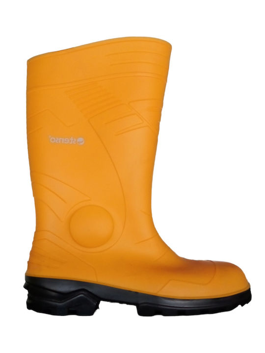 Stenso Dyablo S5 SRC Αντιολισθητικές Unisex Γαλότσες Εργασίας Γονάτου Κίτρινες