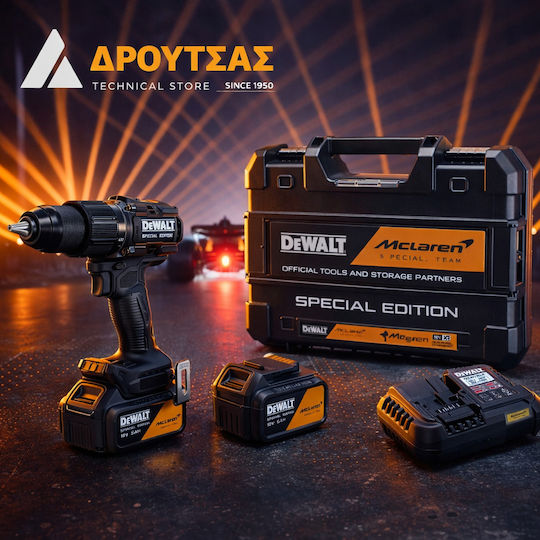 DEWALT McLaren Percussive Battery Drill Driver Brushless 18V 2x5Ah