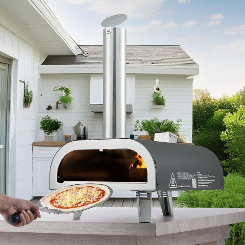 Vevor Cuptor de Pizza de lemn Black