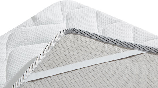 Mattress Topper Half-Double Foam with Strapped 110x200x4cm