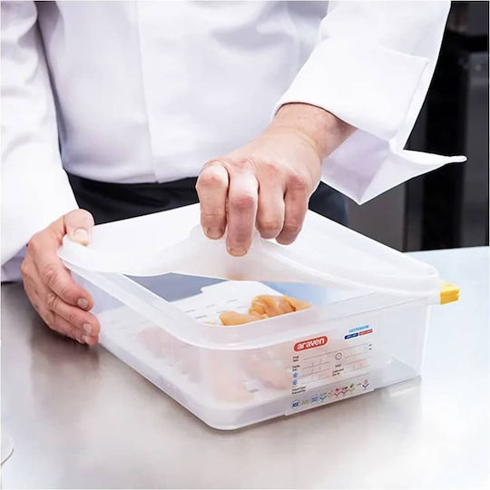 Hermetica Gastronorm Pan 1/3 Pp Airtight Container with Lid 2.5L 325x176x65mm Araven Araven-03029