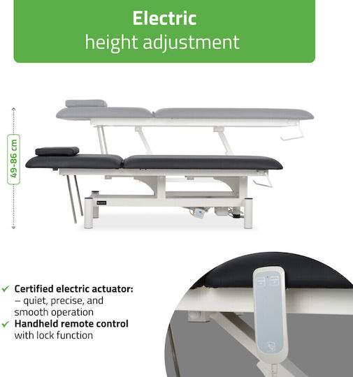 Habys Optima Physiotherapy Bed Black 182x68cm