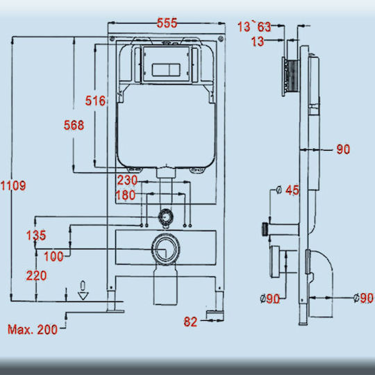 Gloria Hotelia Integrated Mechanism for Built-in 09-2708