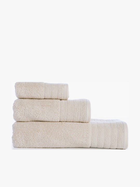 Nef-Nef Homeware Πετσέτα Χεριών Fresh 30x50εκ. Ecru Βάρους 550gr/m²