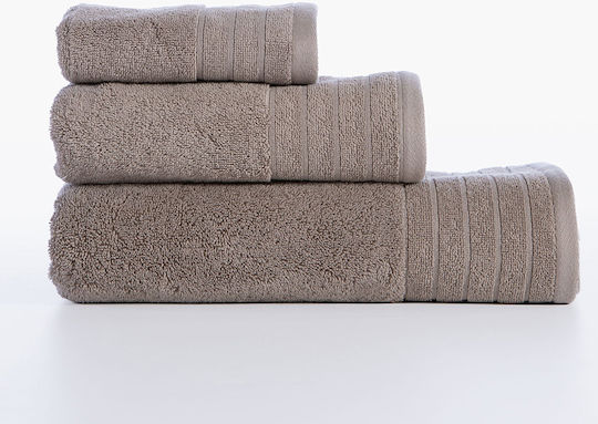 Nef-Nef Homeware Gesichtstuch Frisch 50x90cm Taupe Gewicht 550gr/m²