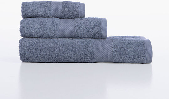Nef-Nef Homeware Προσώπου Delight 50x90εκ. Blue Βάρους 500gr/m²