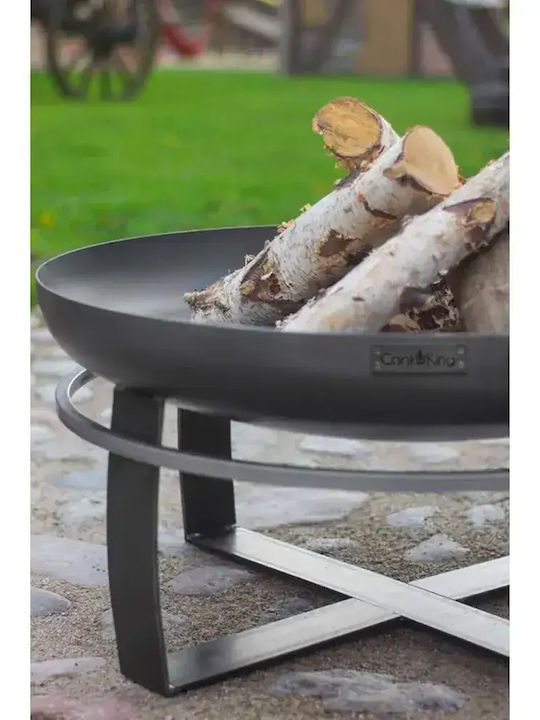 CookKing Șemineu de Exterior Metalic Negru