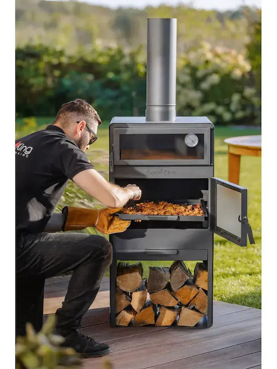 CookKing Τζάκι Εξωτερικού Χώρου Μεταλλικό Μαύρο