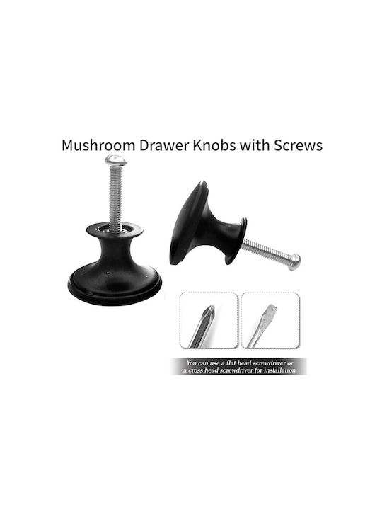 Mâner Pentru Mobilier Din Metal Negru Mat 30mm (Centrele Găurilor 26mm) ZY12563QWS79 10 Bucăți