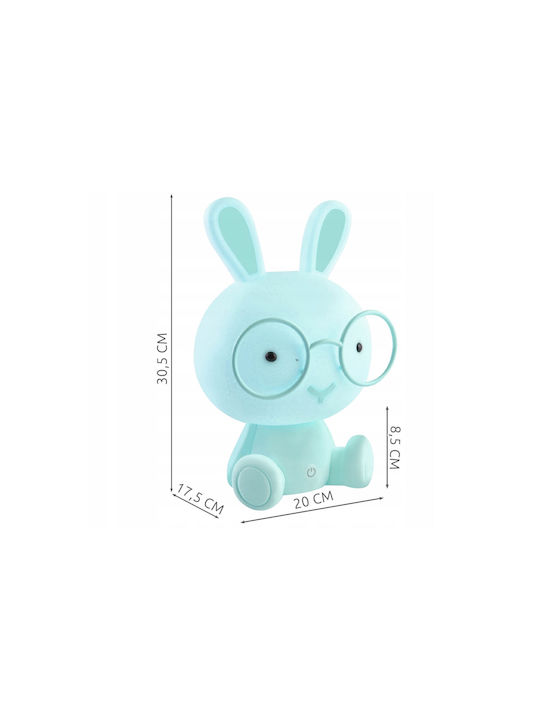 LED Kinder Tischlampe Berührung Blau 30.5x20cm
