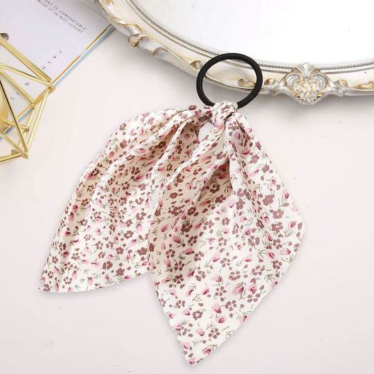 Avizar Elastisches Haargummi In Gelb Blumenhaft Schleier Romantisch