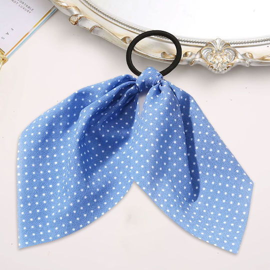 Elastic Scarf Hair Ribbon Gracious Blue Sky