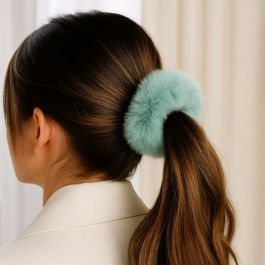 Classic Cabbage Hair In Fur Fluffy Green