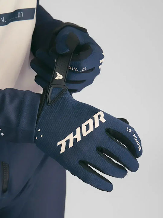 Thor Ridemode Καλοκαιρινά Γυναικεία Γάντια Μotocross Μπλε