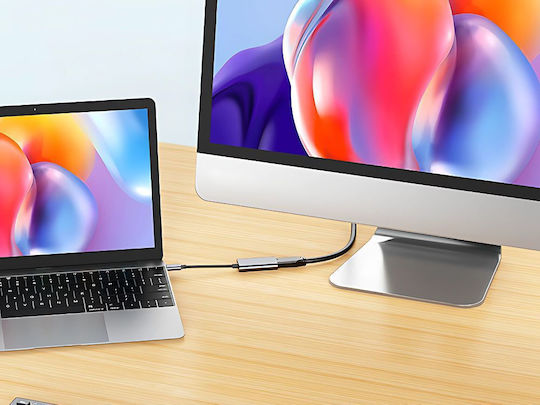 Convertor USB-C / HDMI Masculin la HDMI / USB-C Feminin Gri 1 Bucată ZK16343QWS6