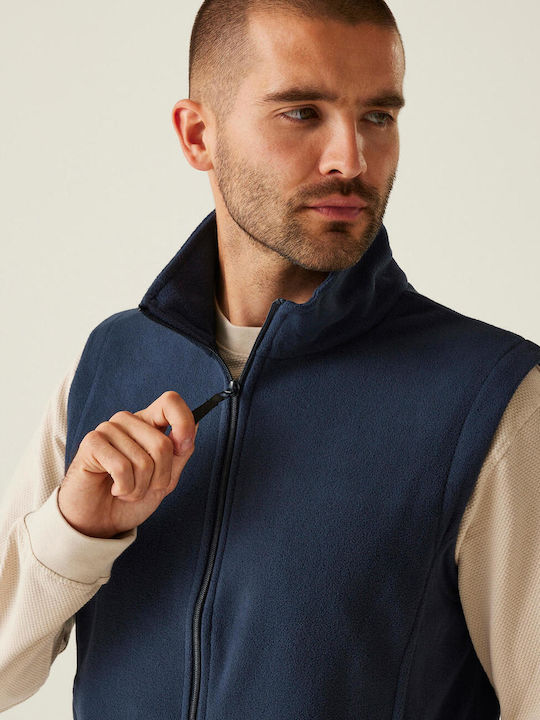 Bodywarmer Мъжка Флийс Яке с Цип Тъмносиня