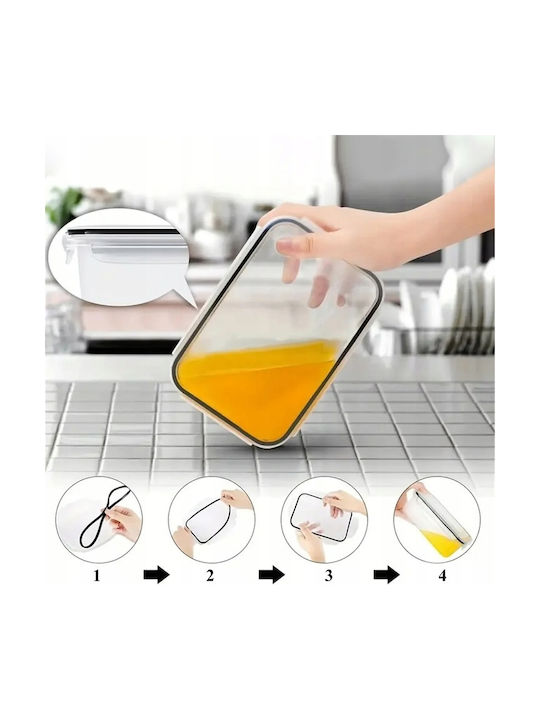 Set Cutii De Prânz Din Plastic Transparente 5cm 12 Bucăți