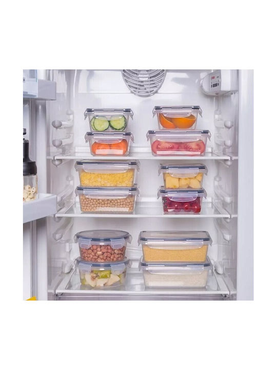 Set Cutii De Prânz Din Plastic Transparente 5cm 12 Bucăți