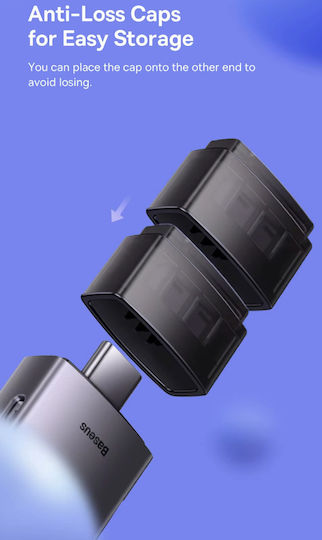 Baseus Cititor Carduri Compatibil Micro SD SD TF USB 3.0 USB Type-C Capacitate Citire Până la 128 GB Gri