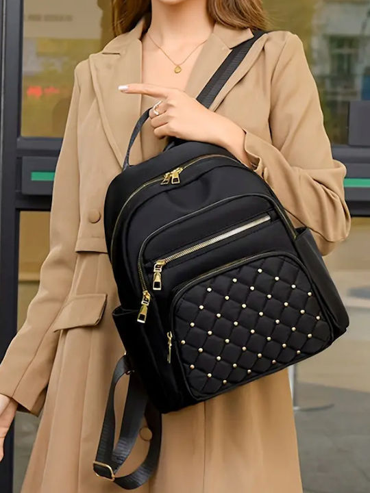 Leather Women's Backpack Gold