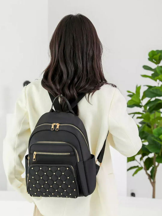 Leather Women's Backpack Gold