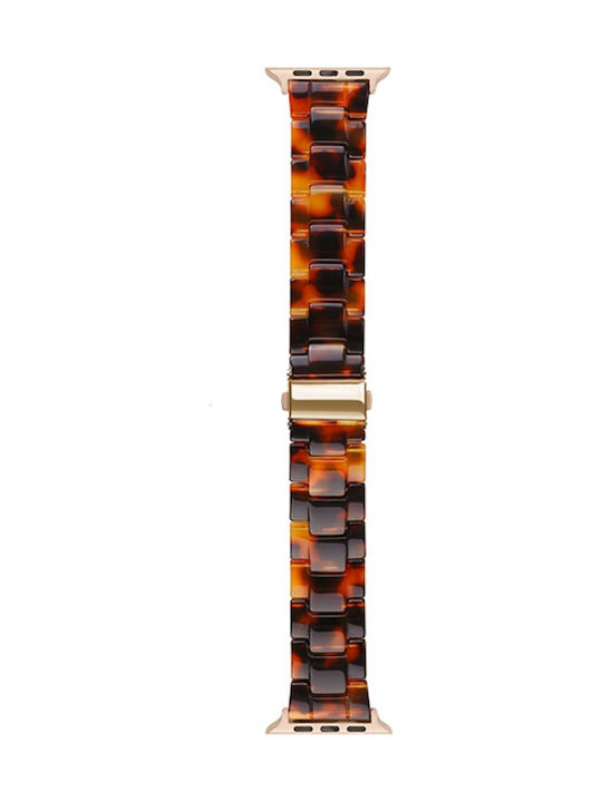 Watchband Hoco Wa36 Elegant Series 38 40 41 42mm Plastic Bracelet Strap Apple Watch Series 1 2 3 4 5 6 7 8 9 SE SE2 Tortoiseshell