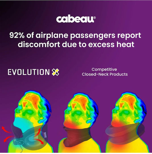 Cabeau Evolution Travel Pillow Memory Foam Children's Purple