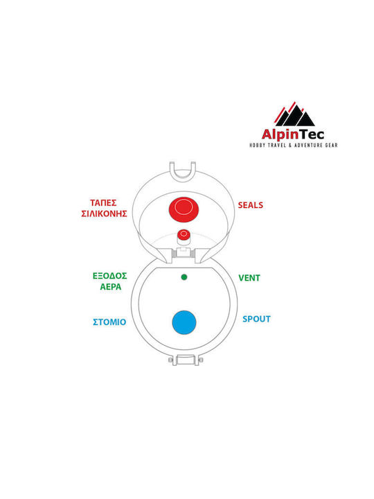 AlpinPro Mood Water Bottle Plastic 500ml Multicolour