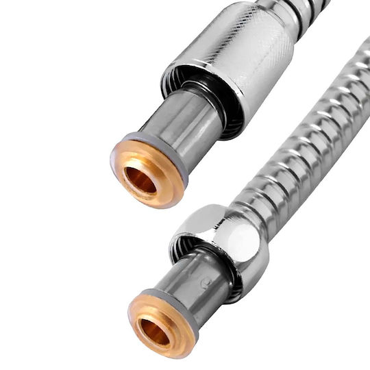 Avizar 1.5m Umweltfreundlicher Metallischer Duschschlauch Korrosionsbeständiges Silber