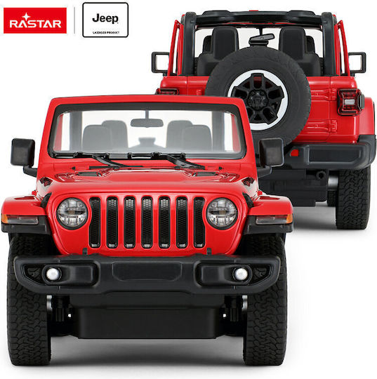 Mașină Teleghidată Jeep Wrangler Jl R C Scară 1:14 Rastar 79400 Roșie