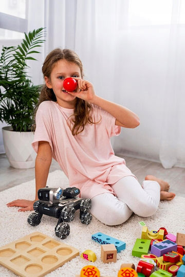 Câine Robot Teleghidat Zola Control Prin Gesturi Cântă Dansează Pulverizează Apă Efecte de Lumină și Sunet 8 Roți Rotire 360° 25 X 16 X 13 Cm Negru