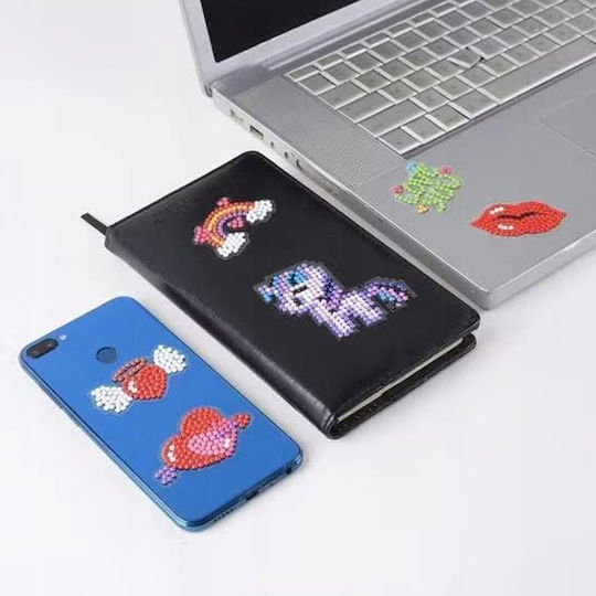 Set Creativ 12 Autocolante Mozaic cu Diamante Zola Design Prințesă Șabloane Autocolante Tavă Aplicator Diamante 2 Ventuze