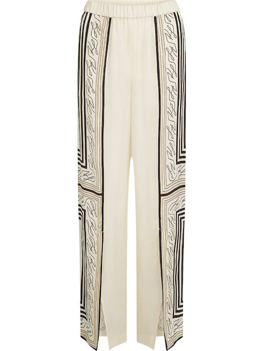 Women's Fabric Trousers White
