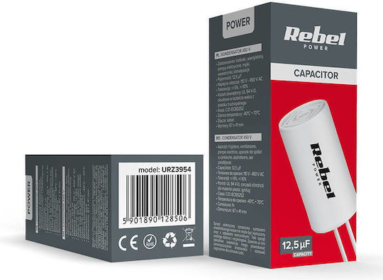 Rebel Capacitor 12.5uf 450v Single-phase Motors