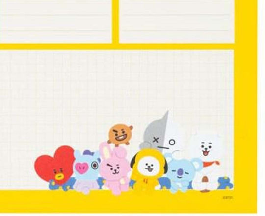 Line Friends Planificator Săptămânal A4 Galben