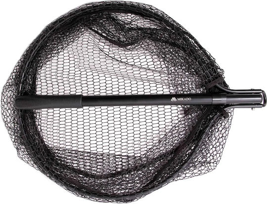 Mikado Automatic Landing Net 130cm 50/45cm Rubber Coated 6x15mm
