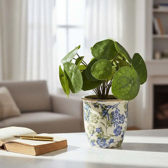 Phos & Gaia Ceramic Multicolour Plant Pot