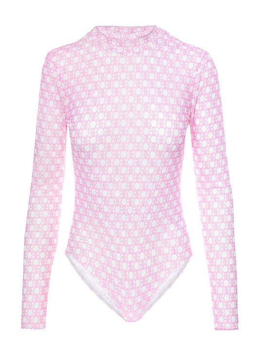 Project Soma Imagine Off-white Bodysuit Εκρού Κορμάκι